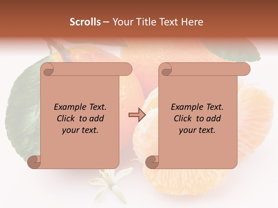 Food Health Leaf PowerPoint Template