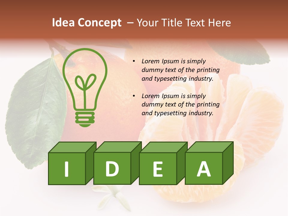 Food Health Leaf PowerPoint Template