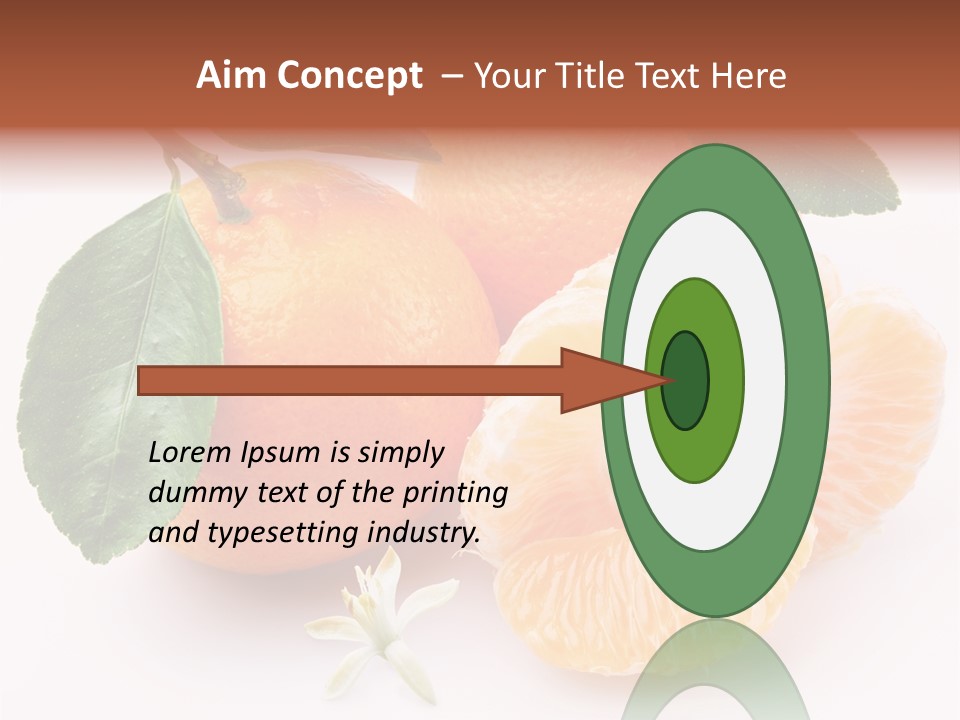 Food Health Leaf PowerPoint Template