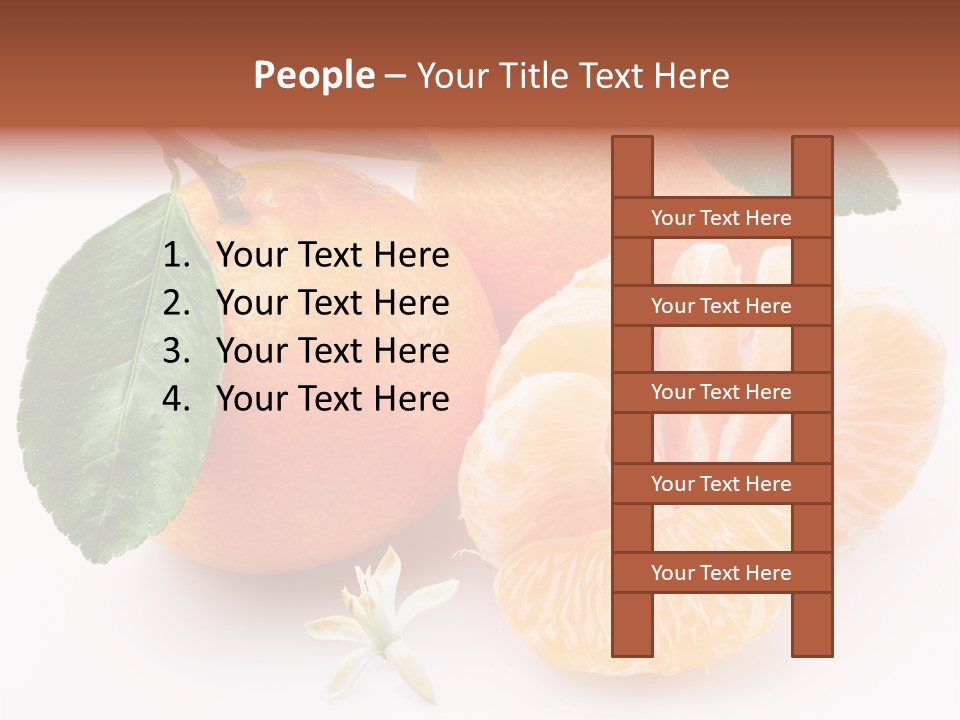 Food Health Leaf PowerPoint Template