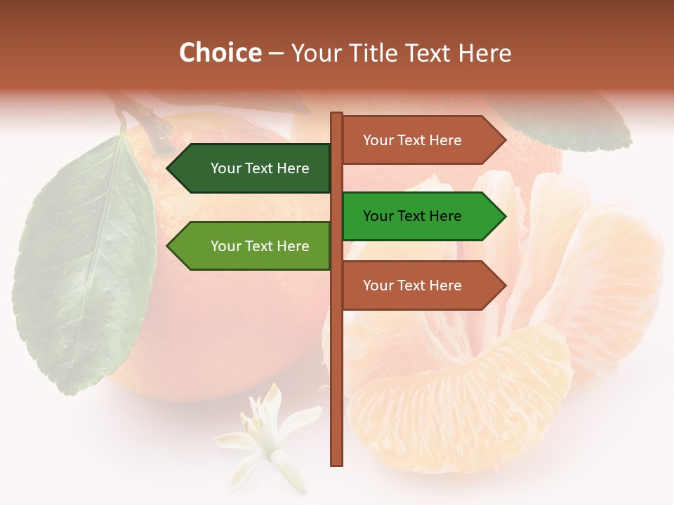 Food Health Leaf PowerPoint Template