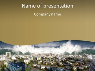 Sea Disaster Natural Disaster PowerPoint Template