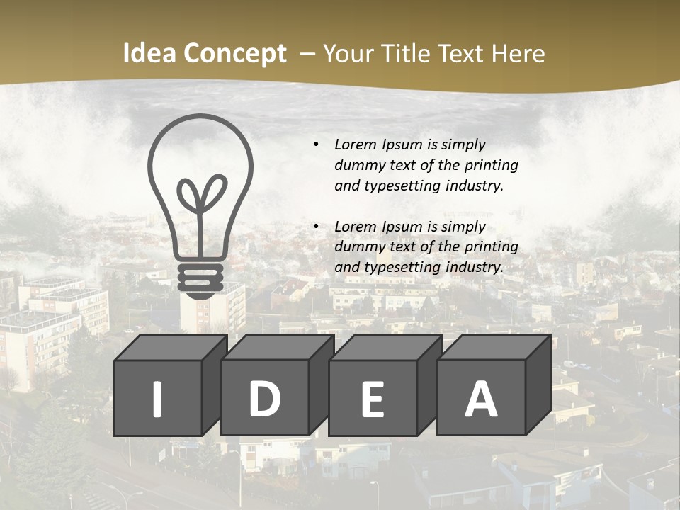 Sea Disaster Natural Disaster PowerPoint Template