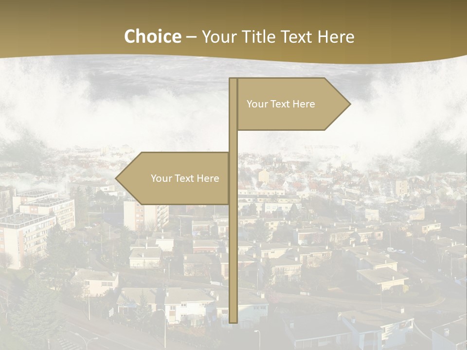 Sea Disaster Natural Disaster PowerPoint Template