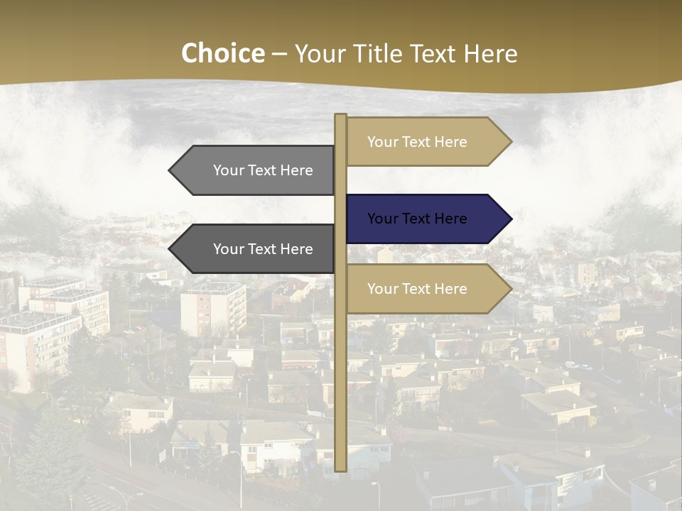 Sea Disaster Natural Disaster PowerPoint Template