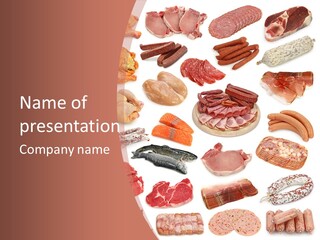 Bone Sausage Variation PowerPoint Template