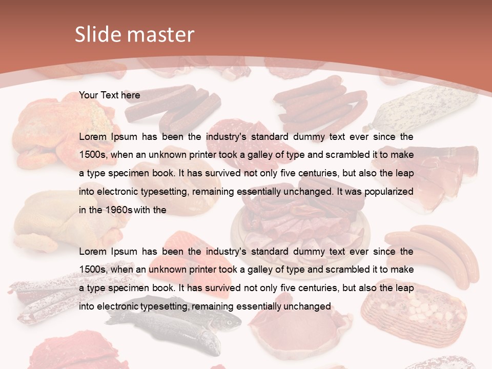 Bone Sausage Variation PowerPoint Template