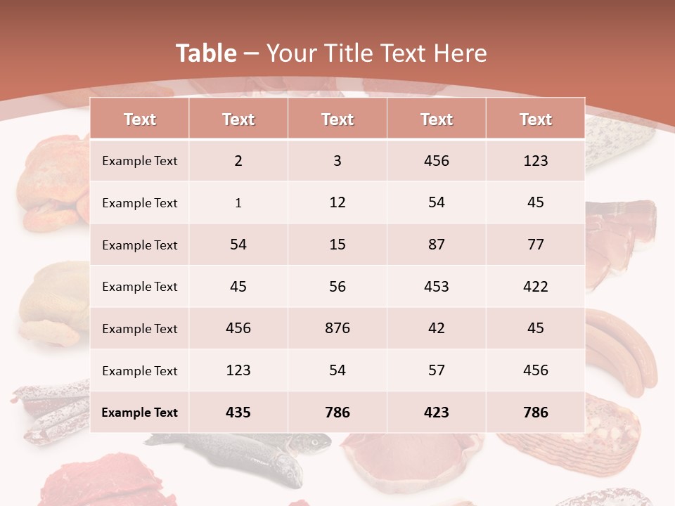 Bone Sausage Variation PowerPoint Template