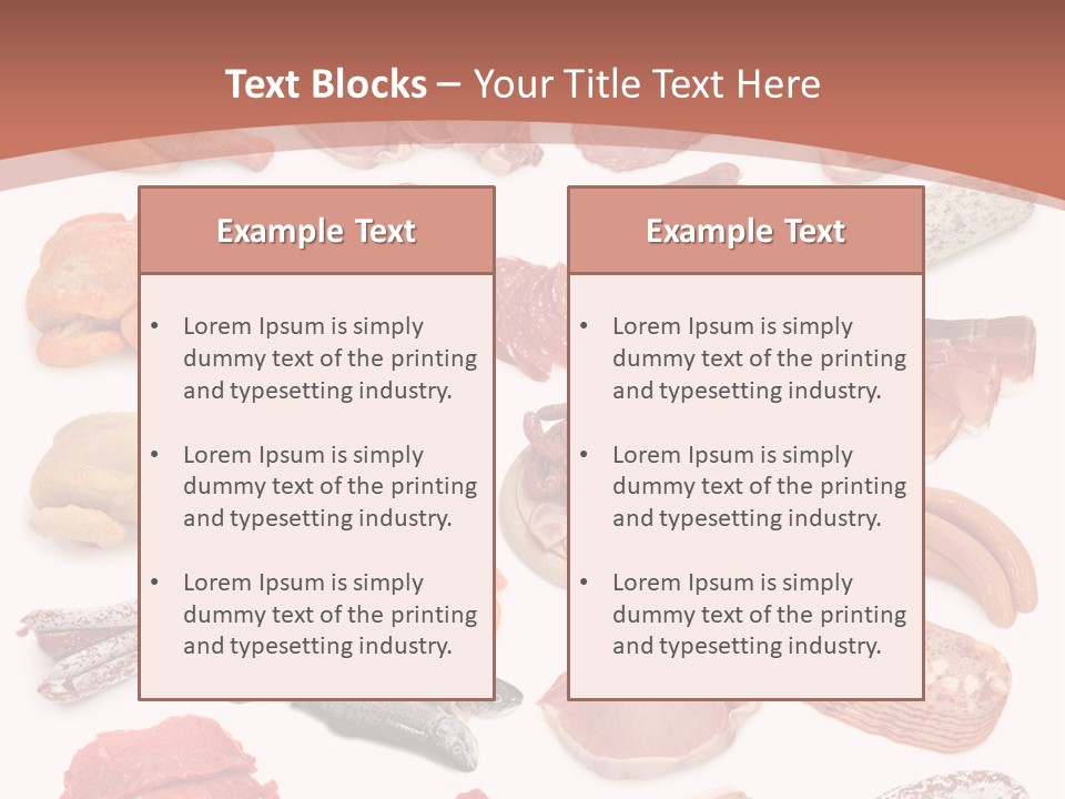 Bone Sausage Variation PowerPoint Template