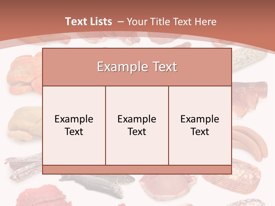 Bone Sausage Variation PowerPoint Template