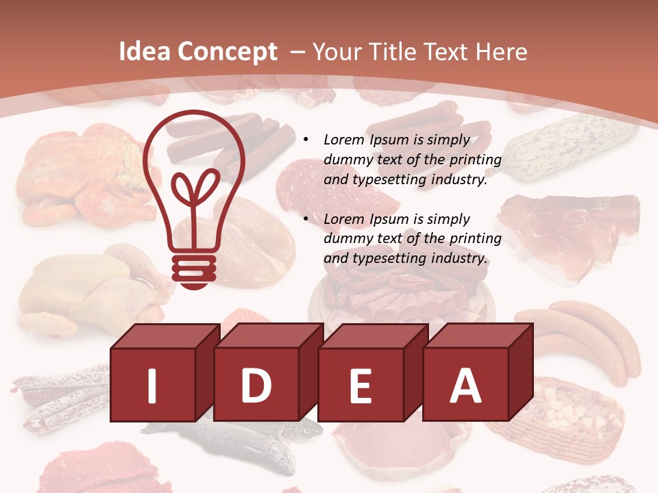 Bone Sausage Variation PowerPoint Template