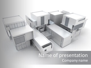 Contemporary House Residential PowerPoint Template