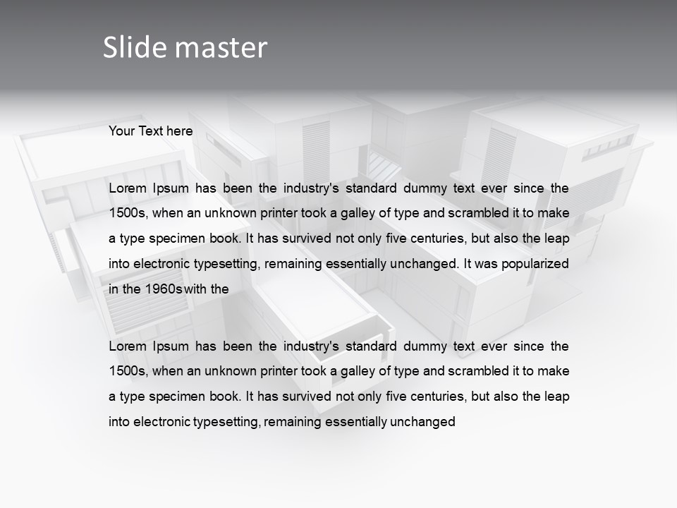 Contemporary House Residential PowerPoint Template