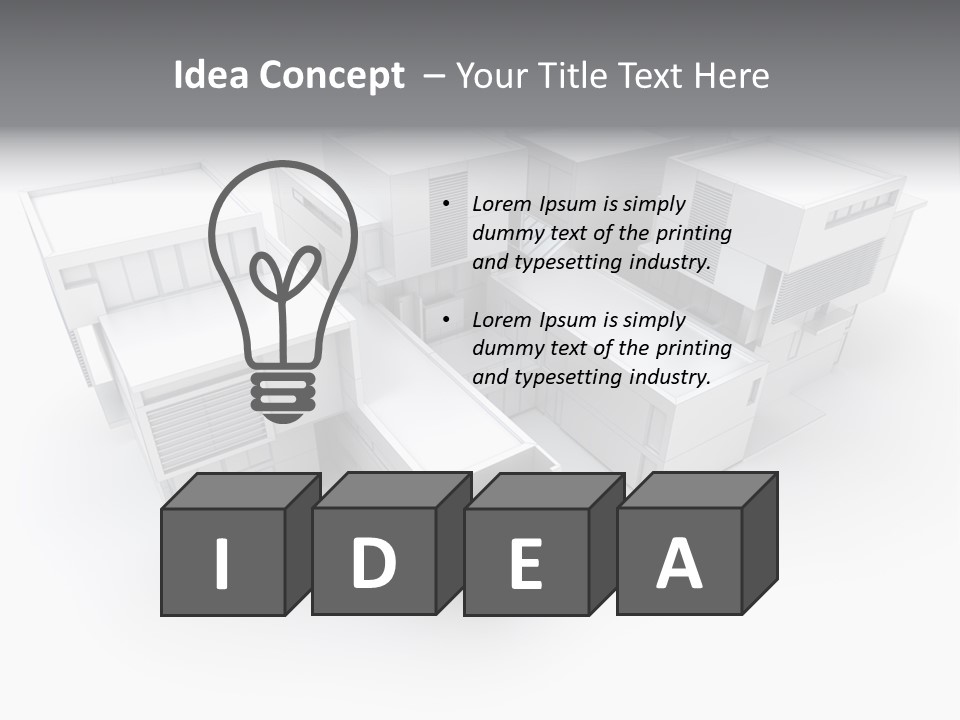 Contemporary House Residential PowerPoint Template