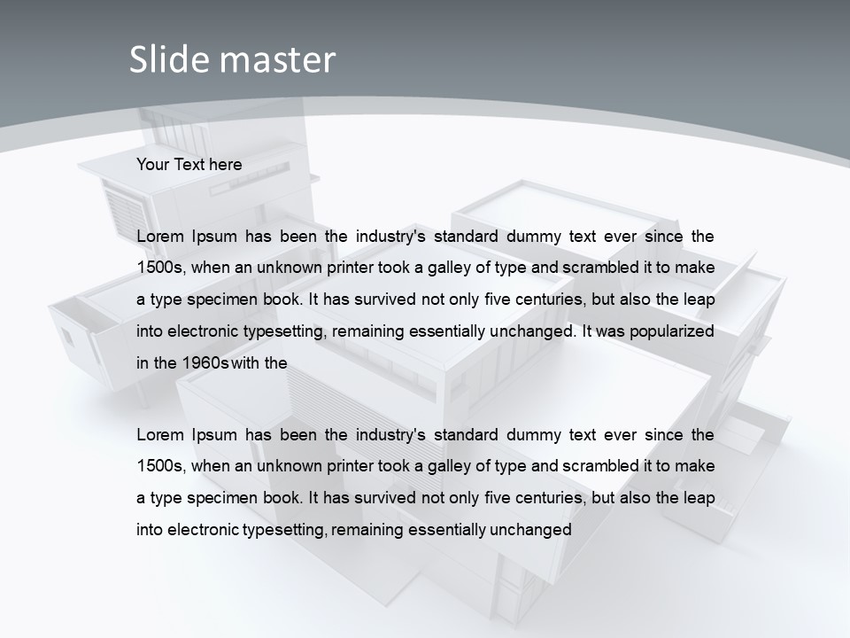 Design Architect Built Structure PowerPoint Template