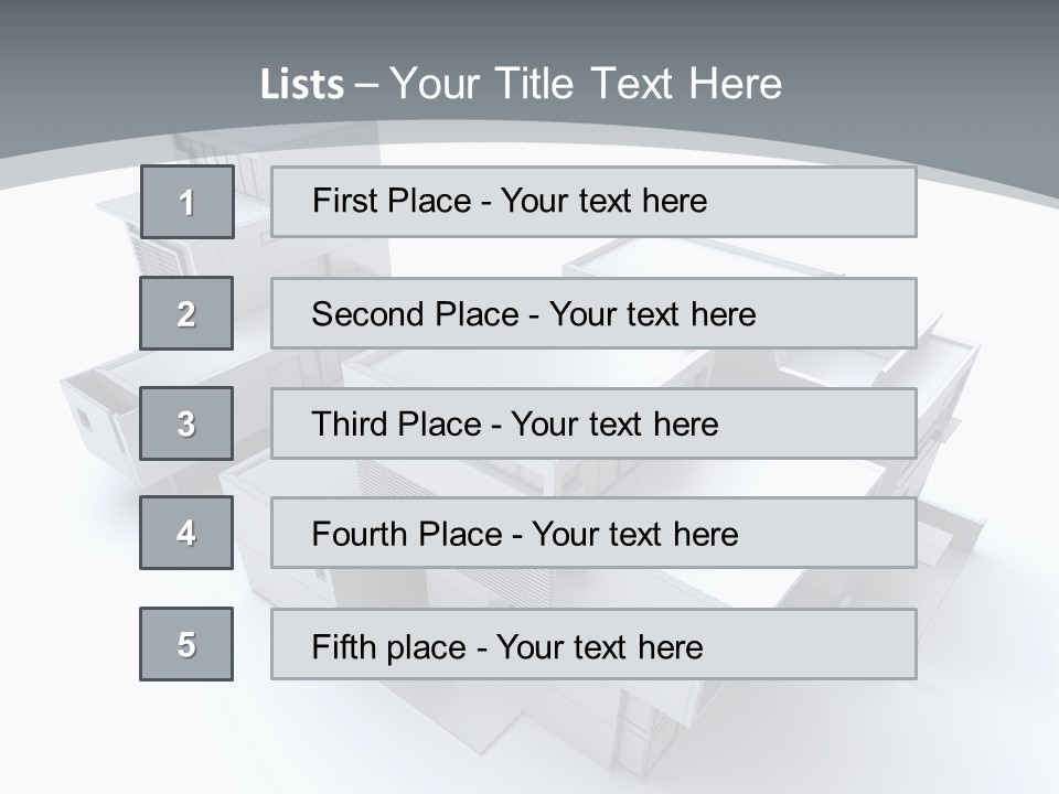 Design Architect Built Structure PowerPoint Template