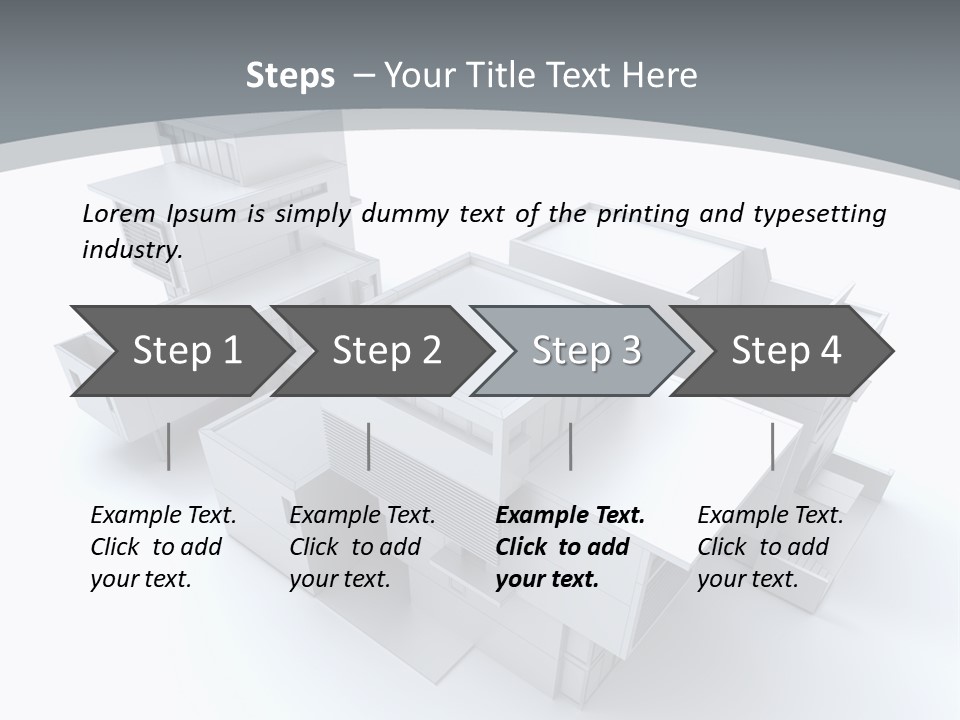 Design Architect Built Structure PowerPoint Template