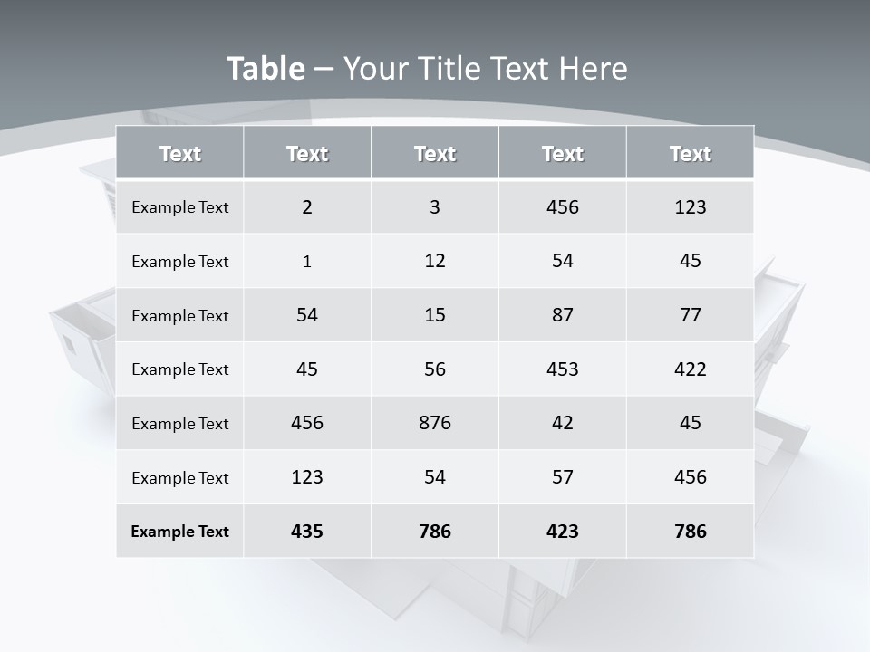 Design Architect Built Structure PowerPoint Template