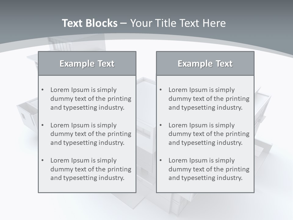 Design Architect Built Structure PowerPoint Template