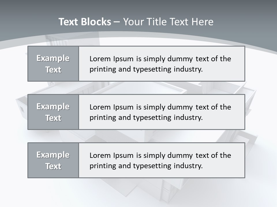 Design Architect Built Structure PowerPoint Template