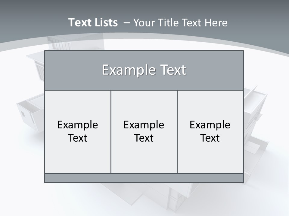 Design Architect Built Structure PowerPoint Template