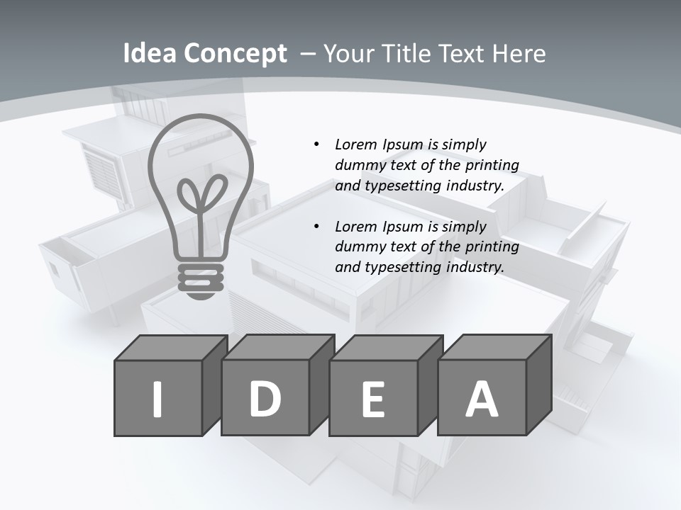 Design Architect Built Structure PowerPoint Template