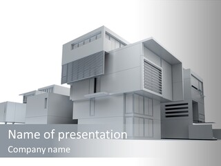 Housing Project Architecture House PowerPoint Template