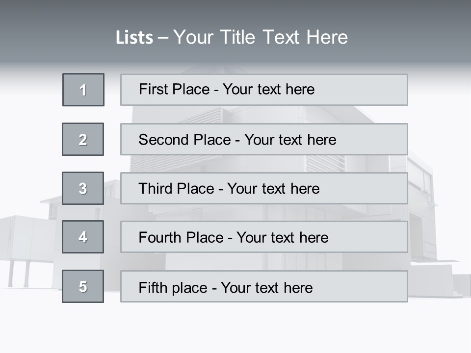 Housing Project Architecture House PowerPoint Template