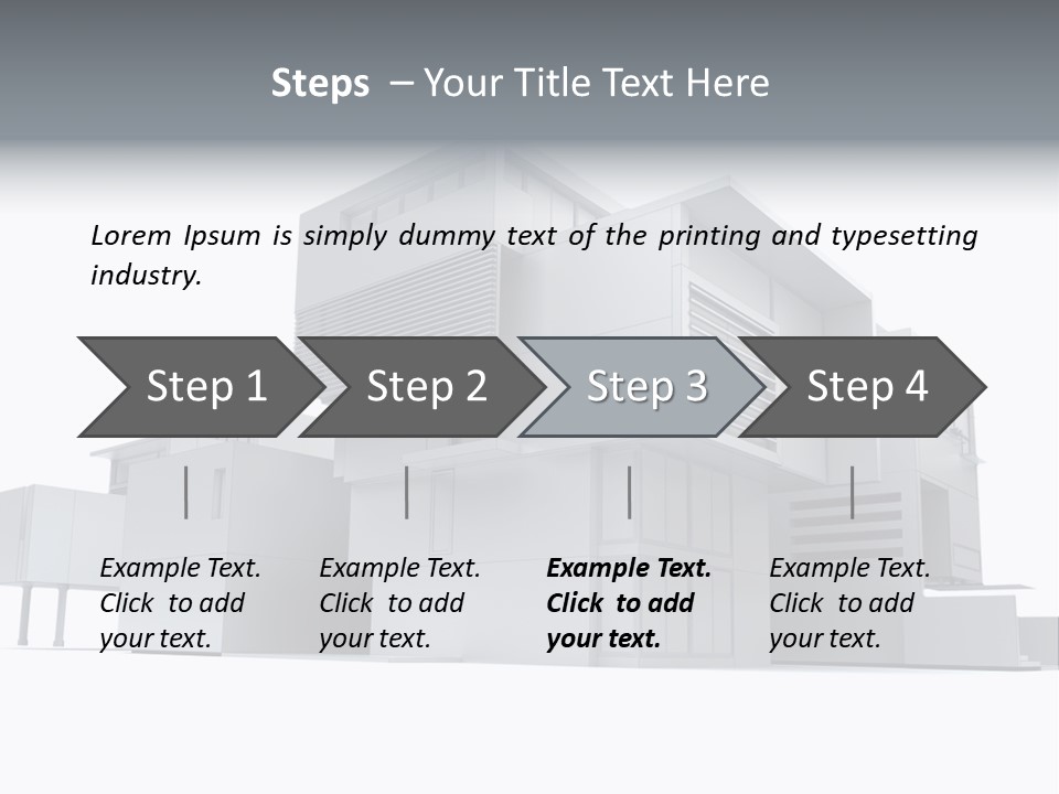 Housing Project Architecture House PowerPoint Template
