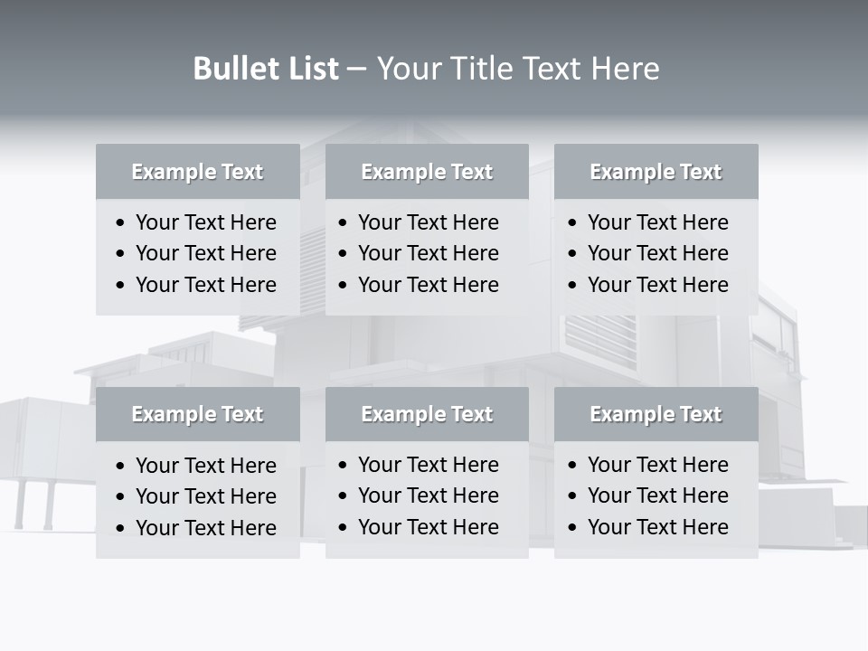 Housing Project Architecture House PowerPoint Template