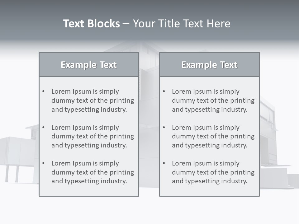 Housing Project Architecture House PowerPoint Template