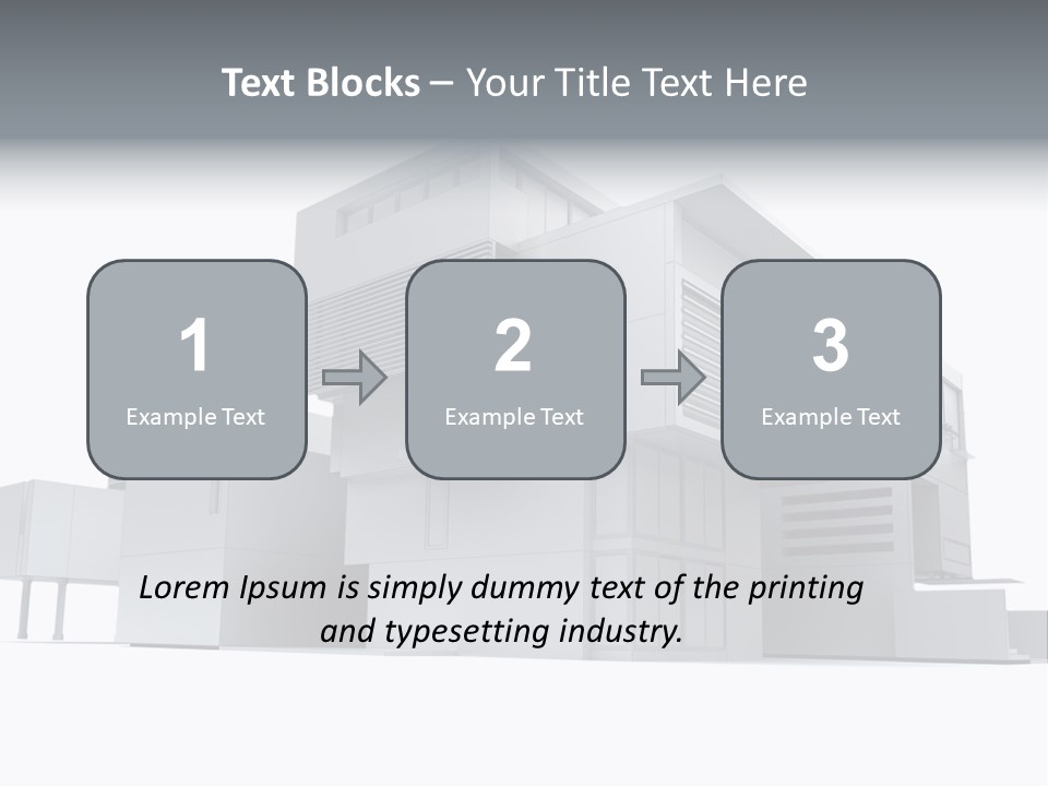 Housing Project Architecture House PowerPoint Template