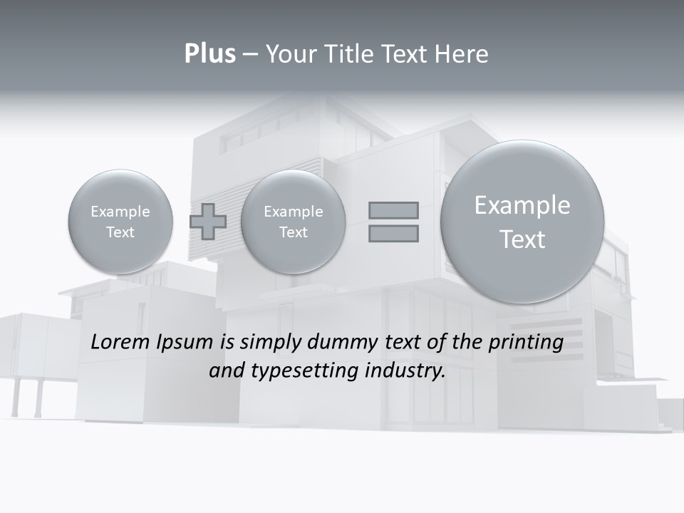 Housing Project Architecture House PowerPoint Template