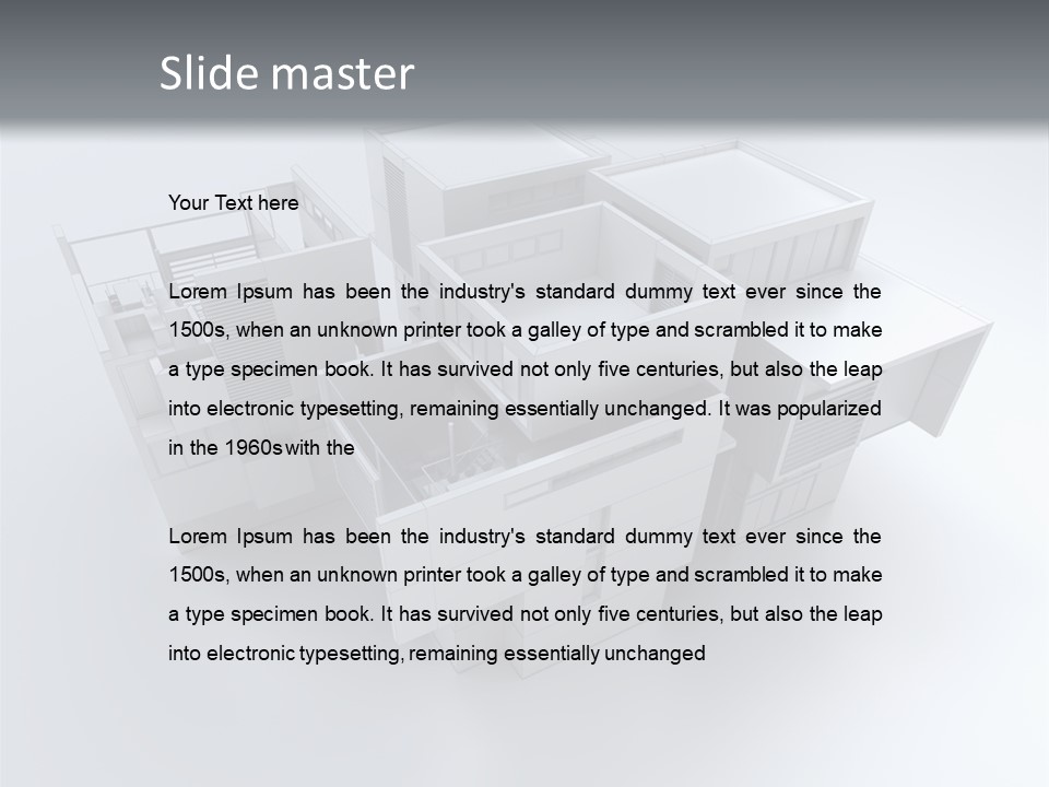 House Modern Model PowerPoint Template
