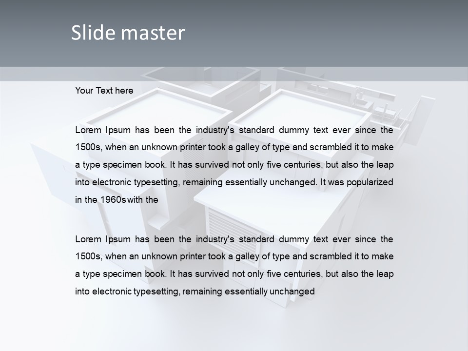 Construction Apartment Housing Project PowerPoint Template