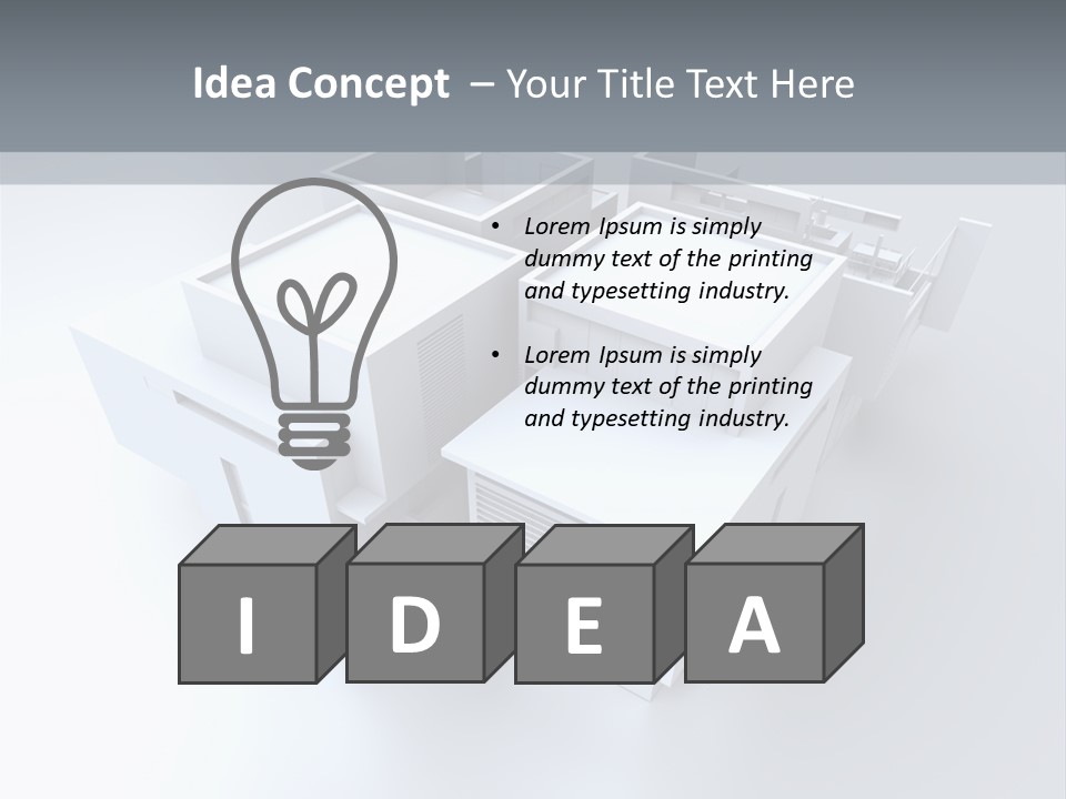 Construction Apartment Housing Project PowerPoint Template