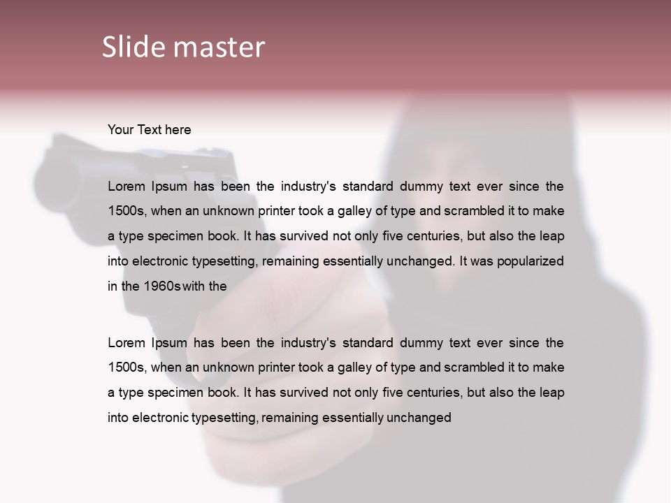 Rage Thug Gang PowerPoint Template