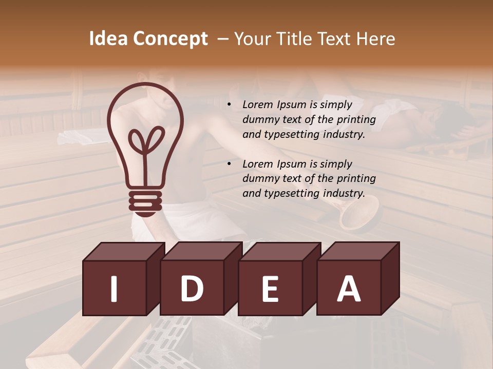 Tropical Beauty Wet PowerPoint Template