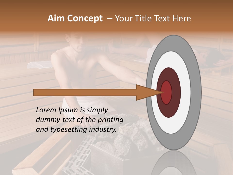 Tropical Beauty Wet PowerPoint Template