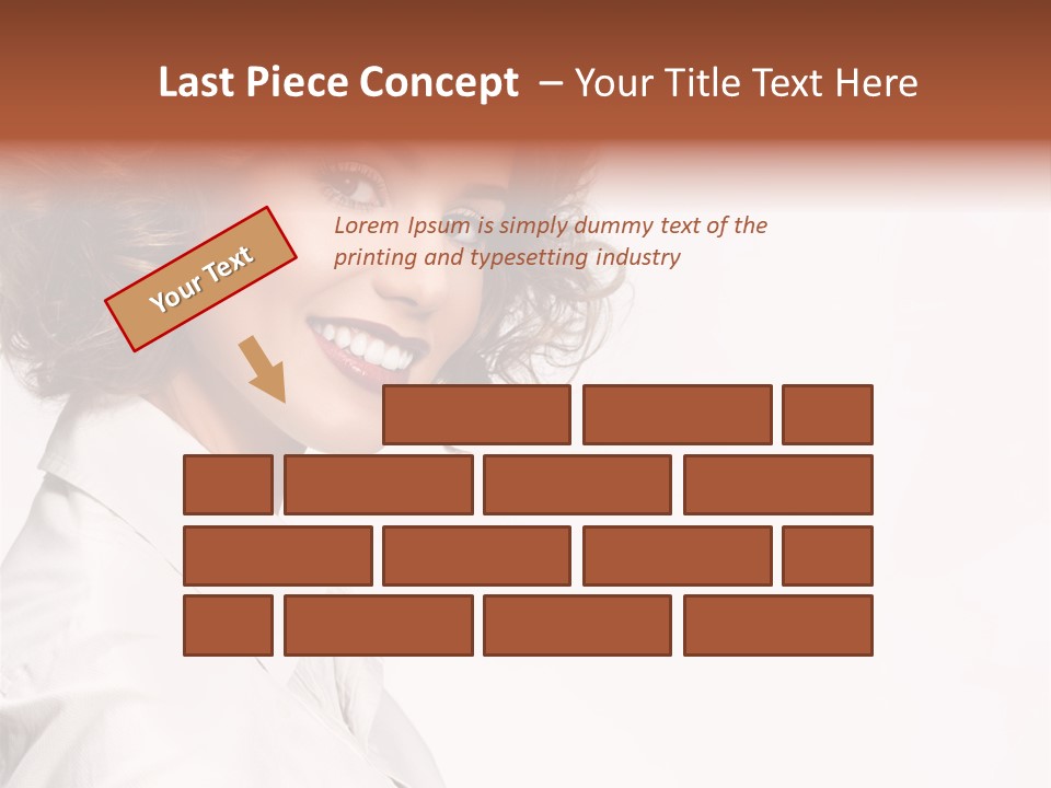 One Attractive Person PowerPoint Template