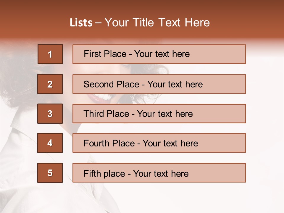 One Attractive Person PowerPoint Template