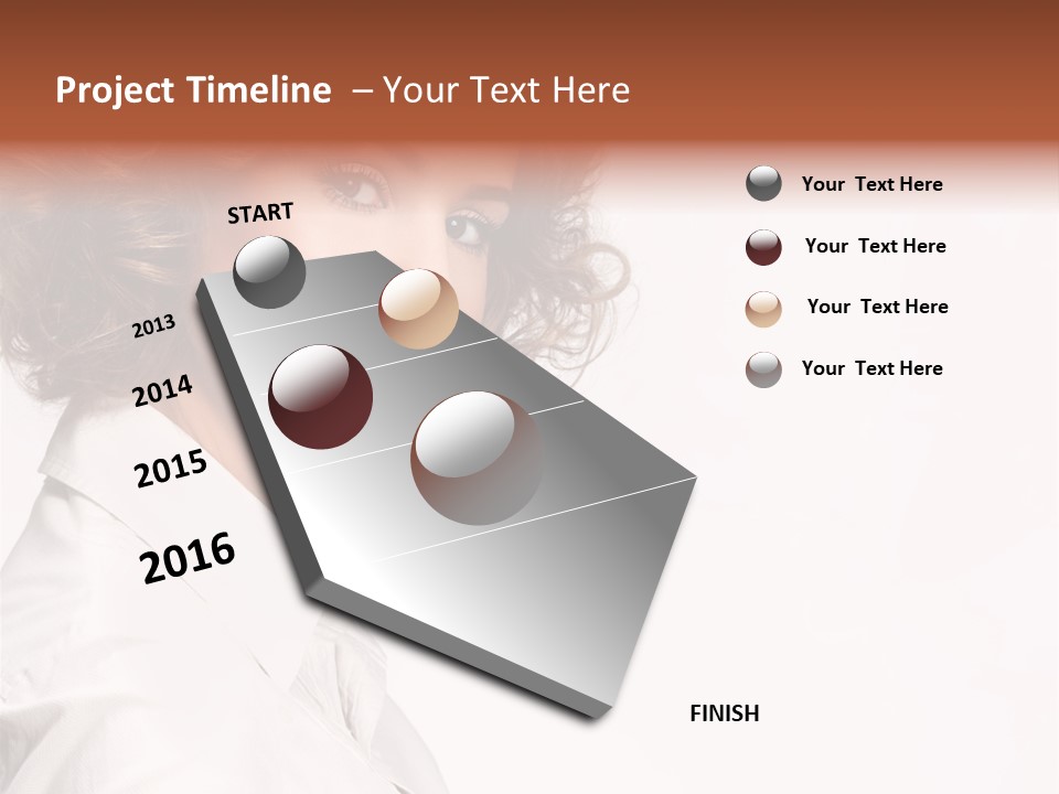 One Attractive Person PowerPoint Template