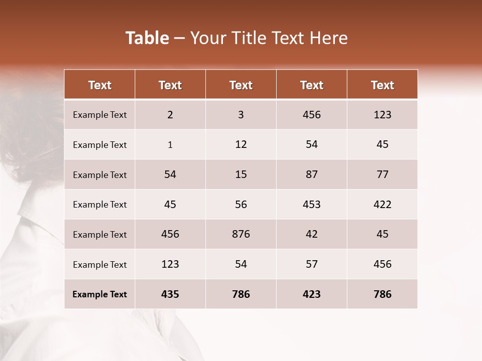 One Attractive Person PowerPoint Template
