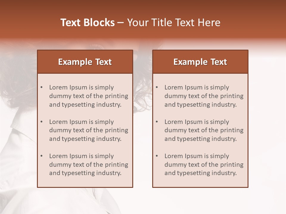 One Attractive Person PowerPoint Template