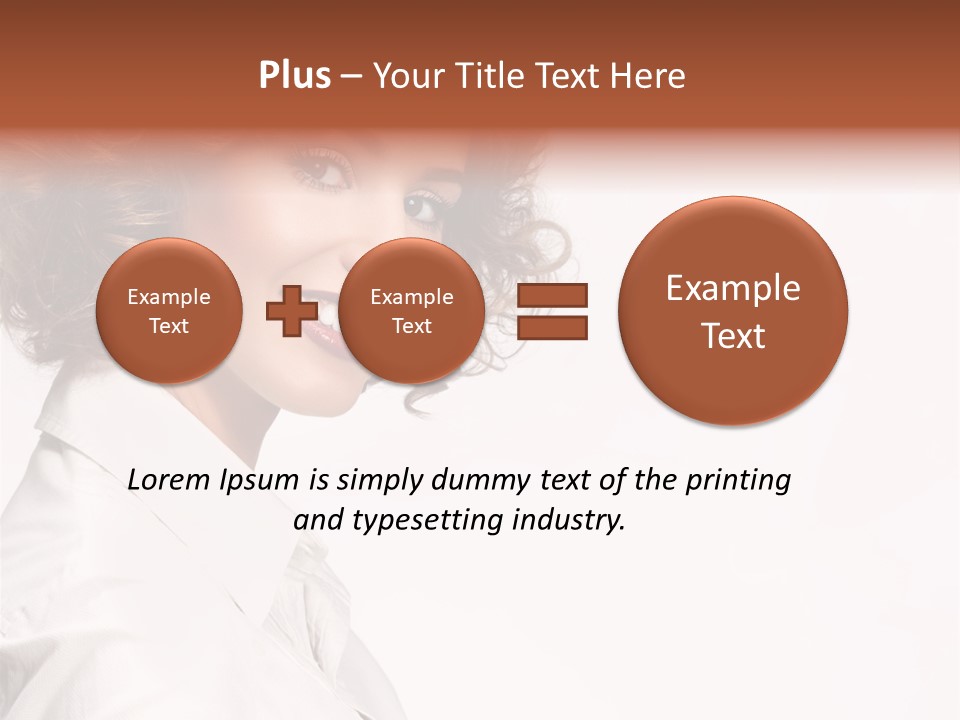 One Attractive Person PowerPoint Template