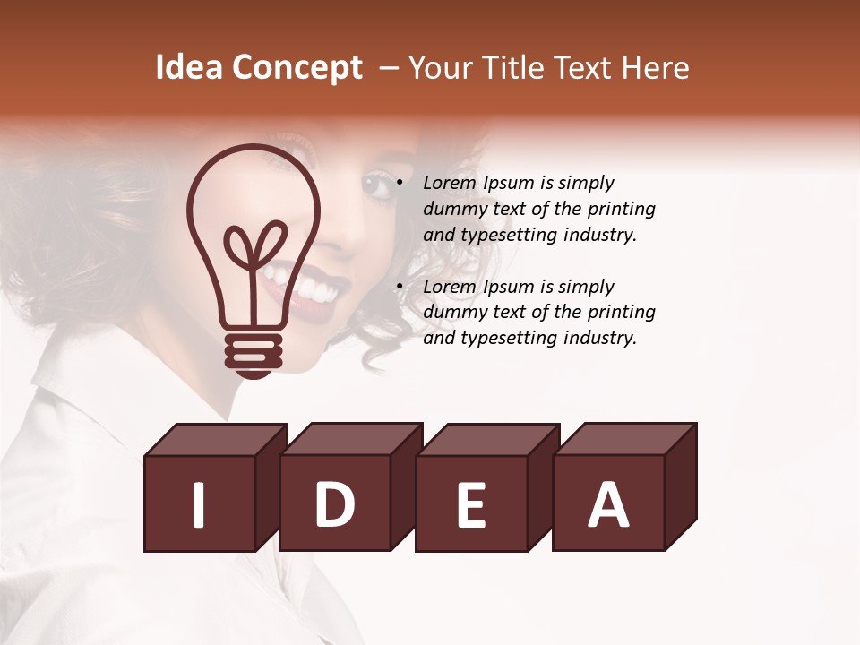 One Attractive Person PowerPoint Template