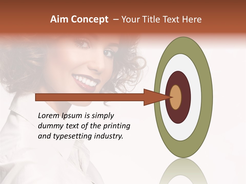 One Attractive Person PowerPoint Template