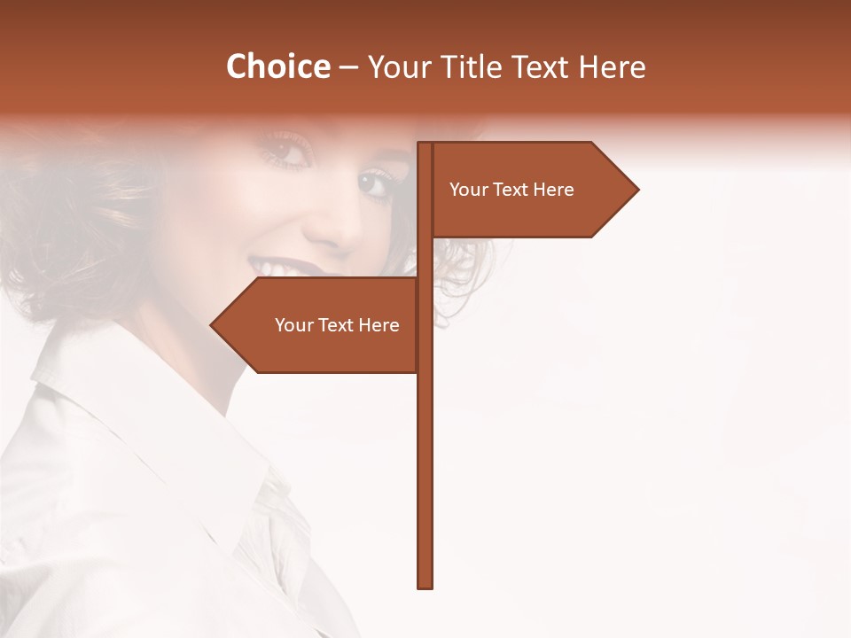 One Attractive Person PowerPoint Template