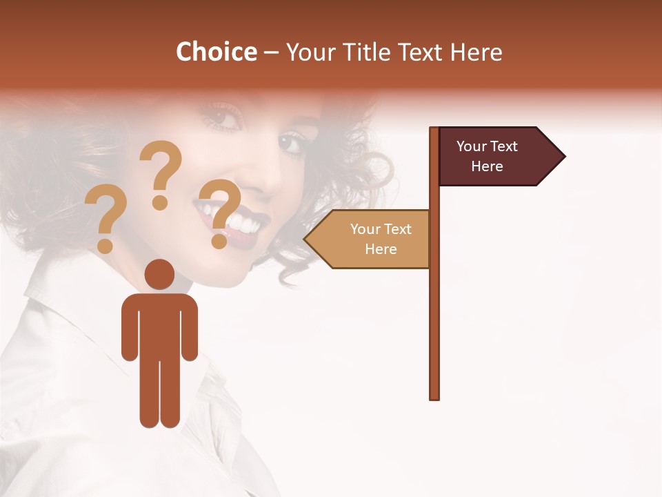 One Attractive Person PowerPoint Template