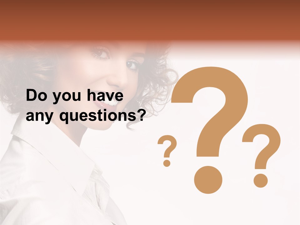 One Attractive Person PowerPoint Template